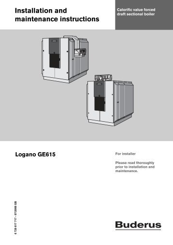 buderus logano g115 user manual